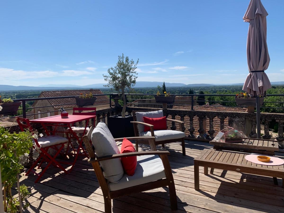 Bed and Breakfast Un soir sous les étoiles Châteauneuf-de-Gadagne Exterior foto